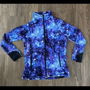 Galaxy Zip Up Workout Jacket